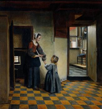 皮特爾 德 衚格 Woman with a Child in a Pantry 皮特爾 德 衚格 Woman with a Child in a Pantry